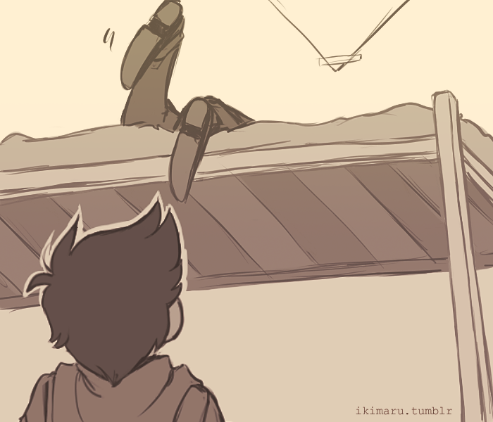 ikimaru:  dammit guys, always asking me who takes the top bunk ((in the college au