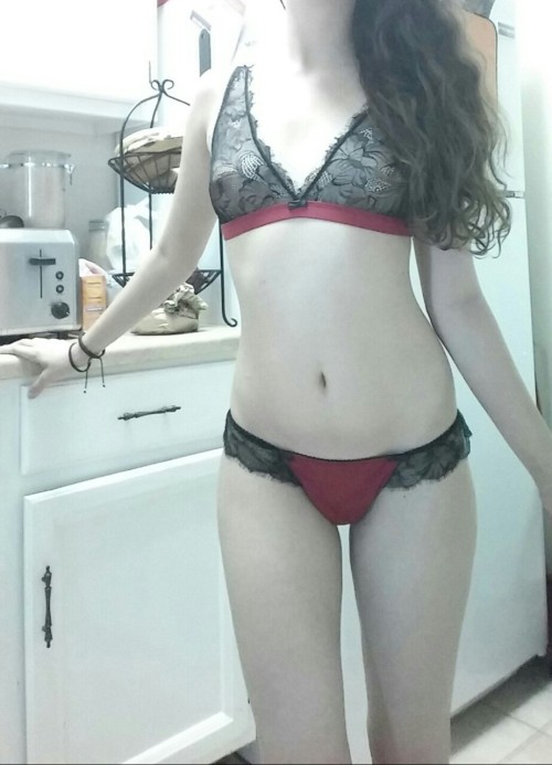 mybodyspells: Making myself breakfast in heels and lingerie whatever