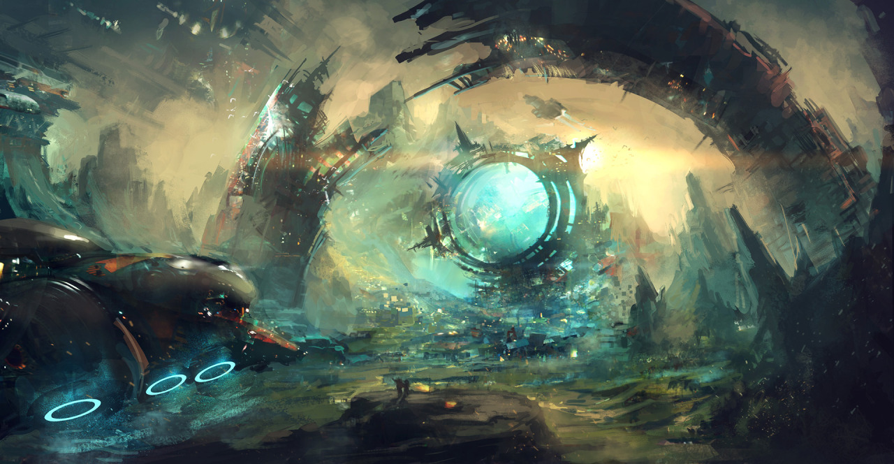 cyberclays:  The Broken Star Gate - by mrainbowwj (Wenjun Mao) 