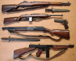 45-9mm-5-56mm:  WWII US Military Firearms