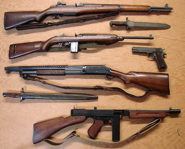 airmanisr:  WWII US Military Firearms by Kilo 66 (Thanks For 2.3 Million Views &amp;