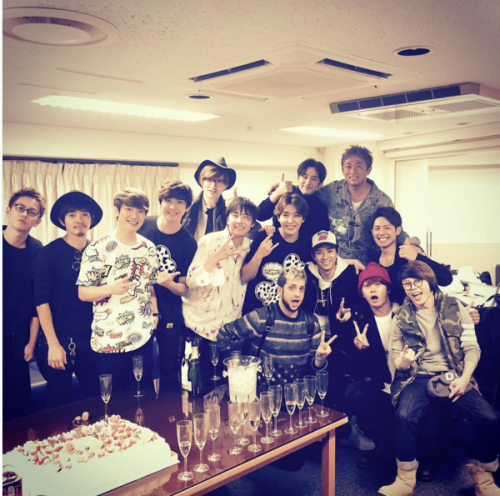 miura–shohei:Sato Takeru at FTISLAND Japan Tour party w/ Yuu Shirota, Miura Shohei, etc.