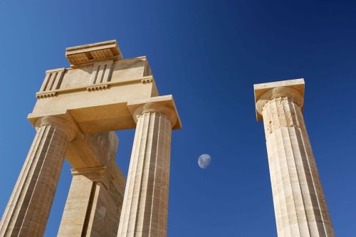 ancientorigins:Acropolis of Lindos - Small temple of Athena