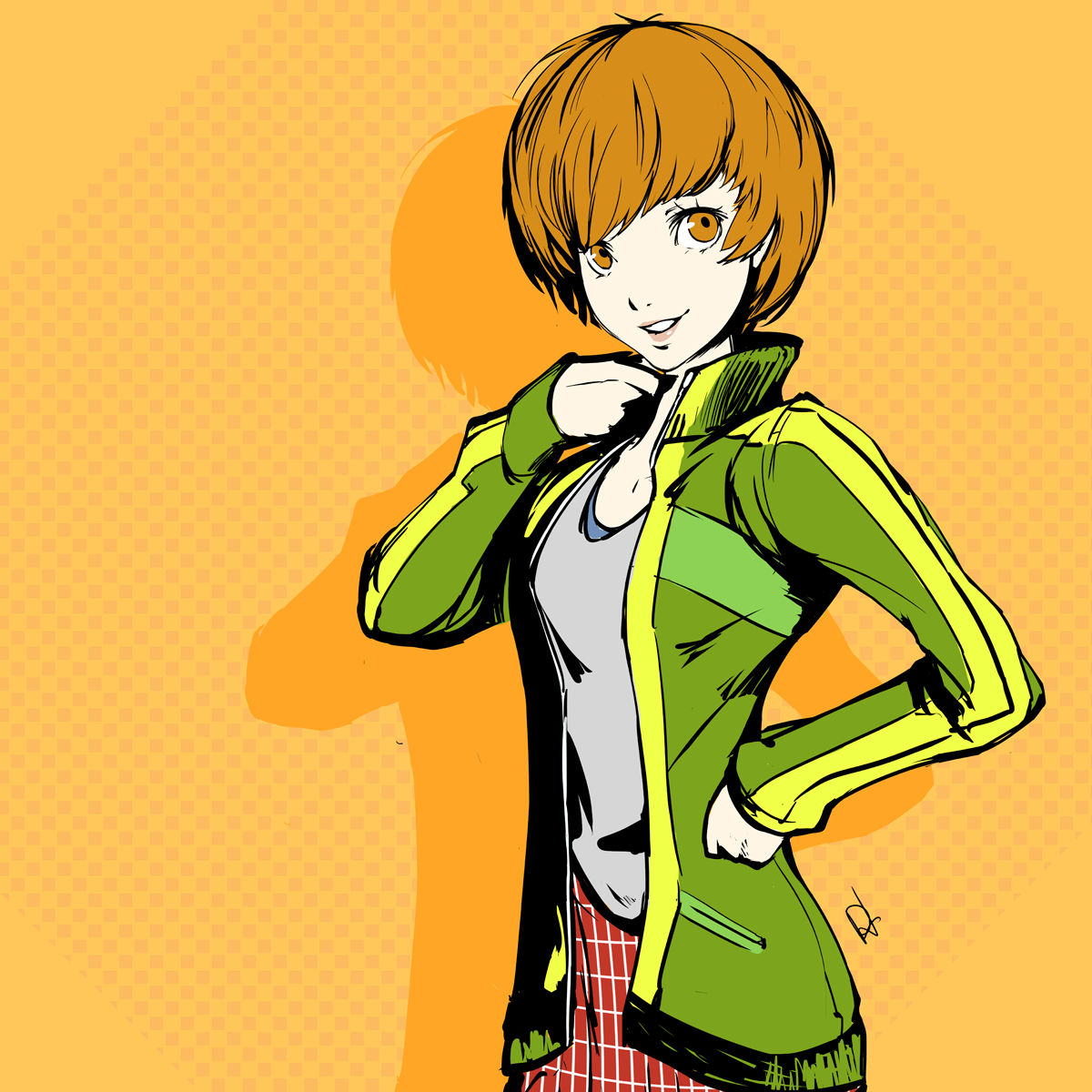Chie posts - The Brink of Memories - Art by a Persona fan
