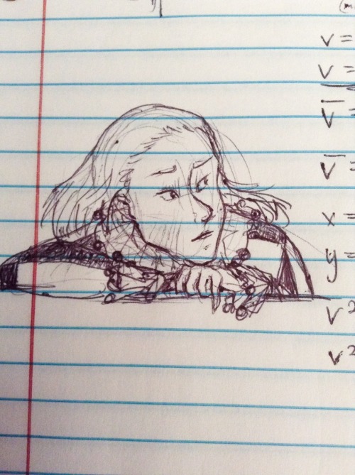 child-of-grace:Someone showed up on my physics notes…:)