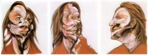 Three Studies of Isabel Rawsthorne (on a light background), 1965, Francis Bacon