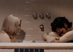 melisica:   “You adore me, you love me, you cherish me, Jesus Christ you can’t live without me “.  (Buffalo ‘66 )