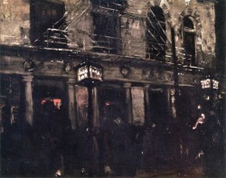 dappledwithshadow:  Walnut Street Theater, Philadelphia John Sloan - 1900