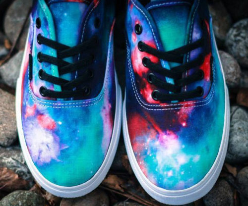 awesomeshityoucanbuy:  Cosmic Galaxy VansOwn a truly out of this world, mind blowing pair of sneakers with the cosmic galaxy Vans. With a unique design for each pair of shoes, they sport the classic waffle outsole along with a far out cosmic design and