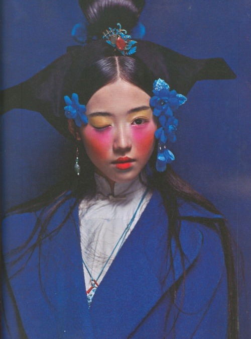 ihavenonameforthisshit:Xin Yuan by Chen Man for i-D, Pre-Spring 2012