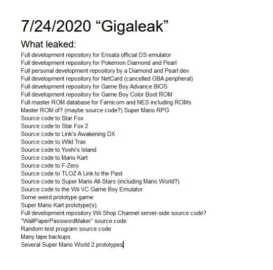 Gigaleak: Game Boy Advance BIOS and Game Boy Color Boot ROM development  repositories, Link's Awakening DX source code and much more : r/Gameboy