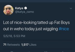 gay-cinnamon-bear:  notatrixieblog:  #nice  Katya did more for the gay community with this tweet than RuPaul in her entire career