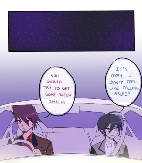 Saihara : Momota-kun is a good driver… when Ouma-kun isn’t around.