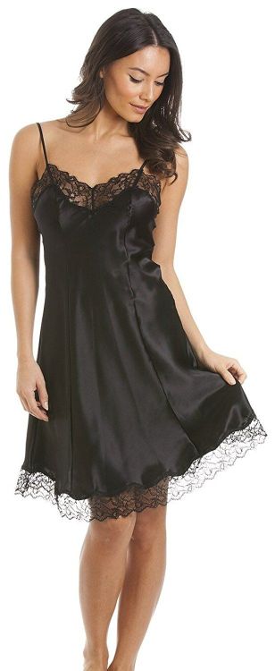 The attention paid to the detailing of the lace bodice and hem of a slip, chemise, or nightie makes 