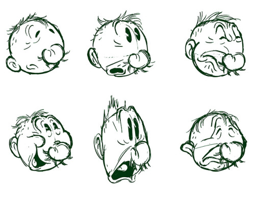 Development art for the abandoned POPEYE feature.