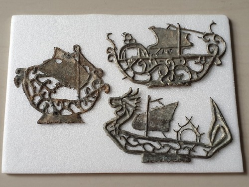 Riau-Lingga Sultanate Tin Ship Tokens 1824-1911 (Provenance: Tanjung Pinang, Bintan, Indonesia)