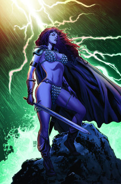 imthenic:  Red Sonja 67 cover color by wgpencil 