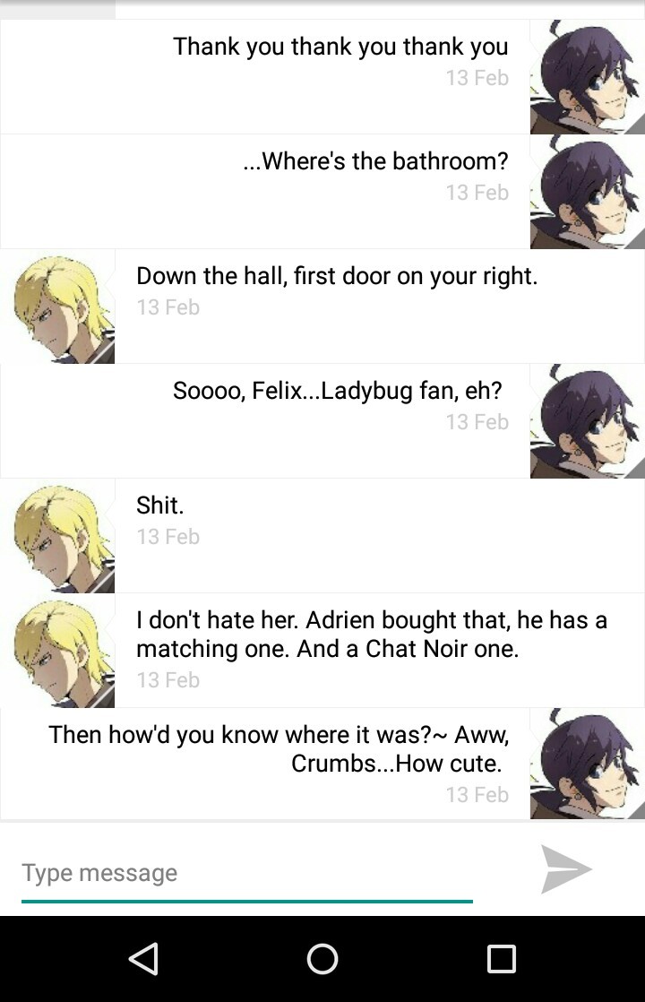 lady-maribug:  Part 2 of Felix and Marimette’s texts!