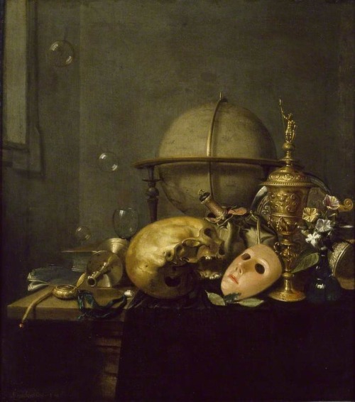 centuriespast:Still Life with MaskHenrick Andriessen (1607–1655)The Ashmolean Museum of Art and Arch