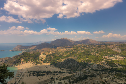You have to climb high to see that beauty.View from Tsambika hill, Rhodes 2018.