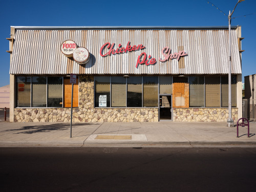 americaisdead:  chicken pie shop. closed march 2019fresno, california© tag christof