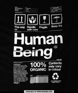 Origin68:Human Being Packaging T-Shirt By Origin68Available To Purchase At Http://Www.origin68.Com/Collections/Tshirts-And-Sweatshirts/Products/Humanbeingblack