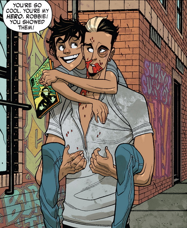superheroesincolor:  All-New Ghost Rider #01 (2014) Ghost Rider (Robbie Reyes)  and