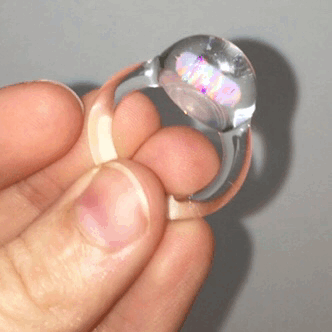 bakedloaf:  bakedloaf:  (sadly) putting this gorgeous Opal encased glass ring up for sale to try and bring in a bit more cash to cover upcoming expenses. Size 7.75. Open to offers 💍  Please share this even if you aren’t interested in buying or if