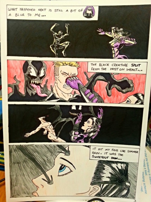 Kate Five vs Symbiote comic Page 3  It’s a trap!