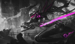 Monochromatic Splash Art: PROJECT: Fiora