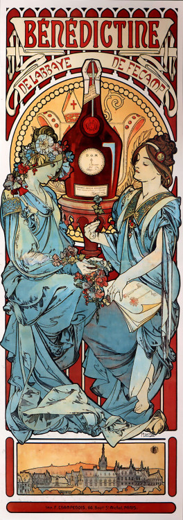 artist-mucha: Bénédictine, 1898, Alphonse Mucha Medium: lithography