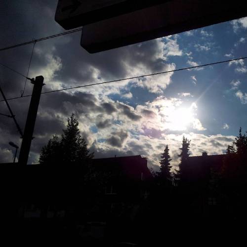 Oops, New Instagram Version, Confused Me Briefly. ;-) Photo Shows Some Metro #wires In #backlight At