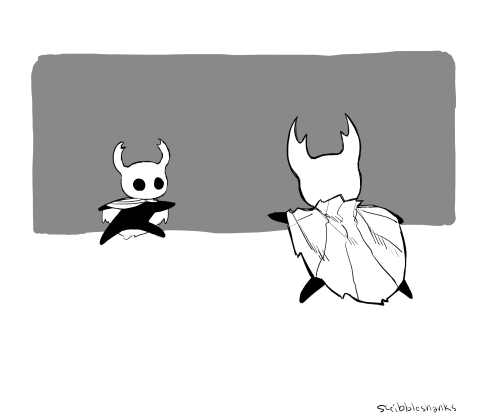 fly-sky-high-hollow-knight:scribbleshanks:Ghost and Hollow, vessel duo and kneecap thieves.heyI love