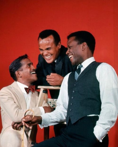 twixnmix:
“ Sammy Davis Jr., Harry Belafonte, and Sidney Poitier photographed by Philippe Halsman for LIFE magazine, 1966.
”