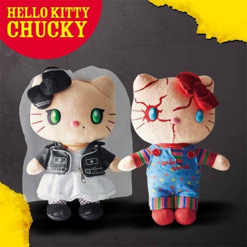 horrorjapan: Hello Kitty Chucky merchandise for Universal Studios Japan Halloween Horror Nights 2018