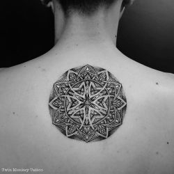twinmonkeytattoo:  done for today #twinmonkeytattoo #mandala #linework #line #dotting #dotworktattoo #bw #blxckink #btattooing #support_good_tattoos #tattoolife #tattoo #inked #intenze #tattoooftheday 