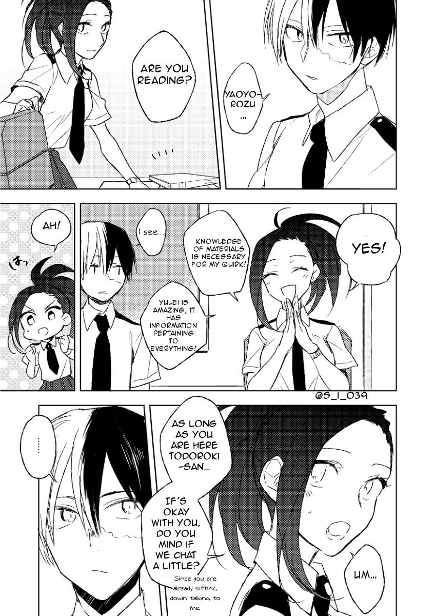 fantranslator: Doumo Mina-san! (*´◡｀​*) This one is another Todomomo requested