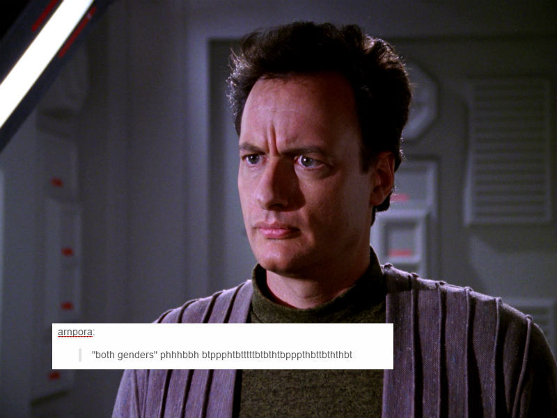 mysterytwinsclassic:  *patrick from spongebob voice* LOOK AT IT tng edition, as promised