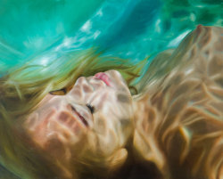 saturnarty: Paintings from the “Aqua” series by Reisha Perlmutte.