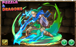 turtlechan:  Legend of Zelda X puzzle &amp; dragons  link in hyrule warrior costume , double wood orb