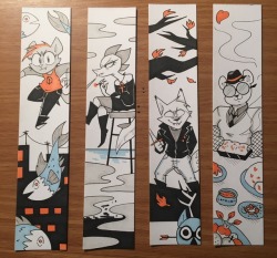 redphlannel: I found some strips of paper and made NitW bookmarks or something!