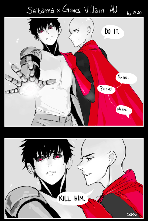 Porn photo 3-ko:  ミ　・Villain!Saitama & NotSoVillain!Genos. 