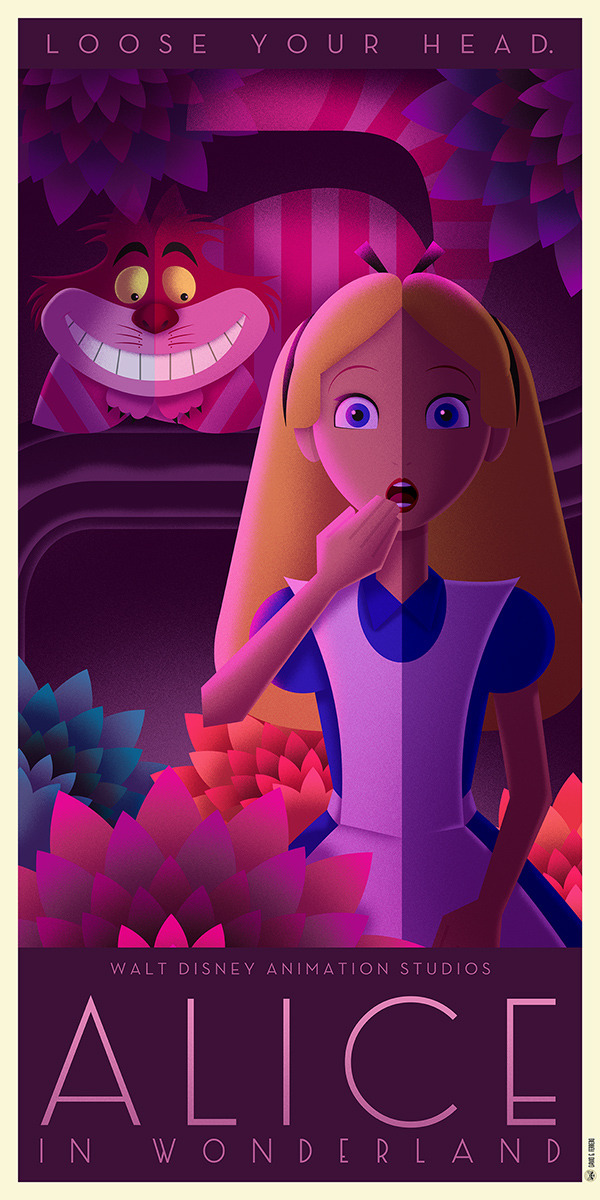 pixalry:  Disney Art Deco Posters: Part III - Created by David G. Ferrero  You can