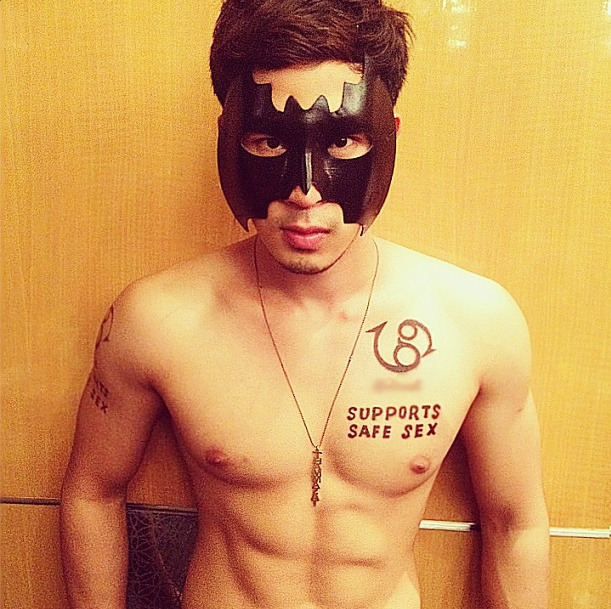 He is SUPER CUTE! =) Boyish face with a to-die-for body! Found on his instagram account