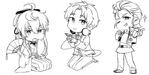 narpoodles:I want to make a kimuryo itabag of all his characters I like,,, so many more to draw,,, I