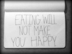 untergewicht:  Not eating doesnt make you happy either