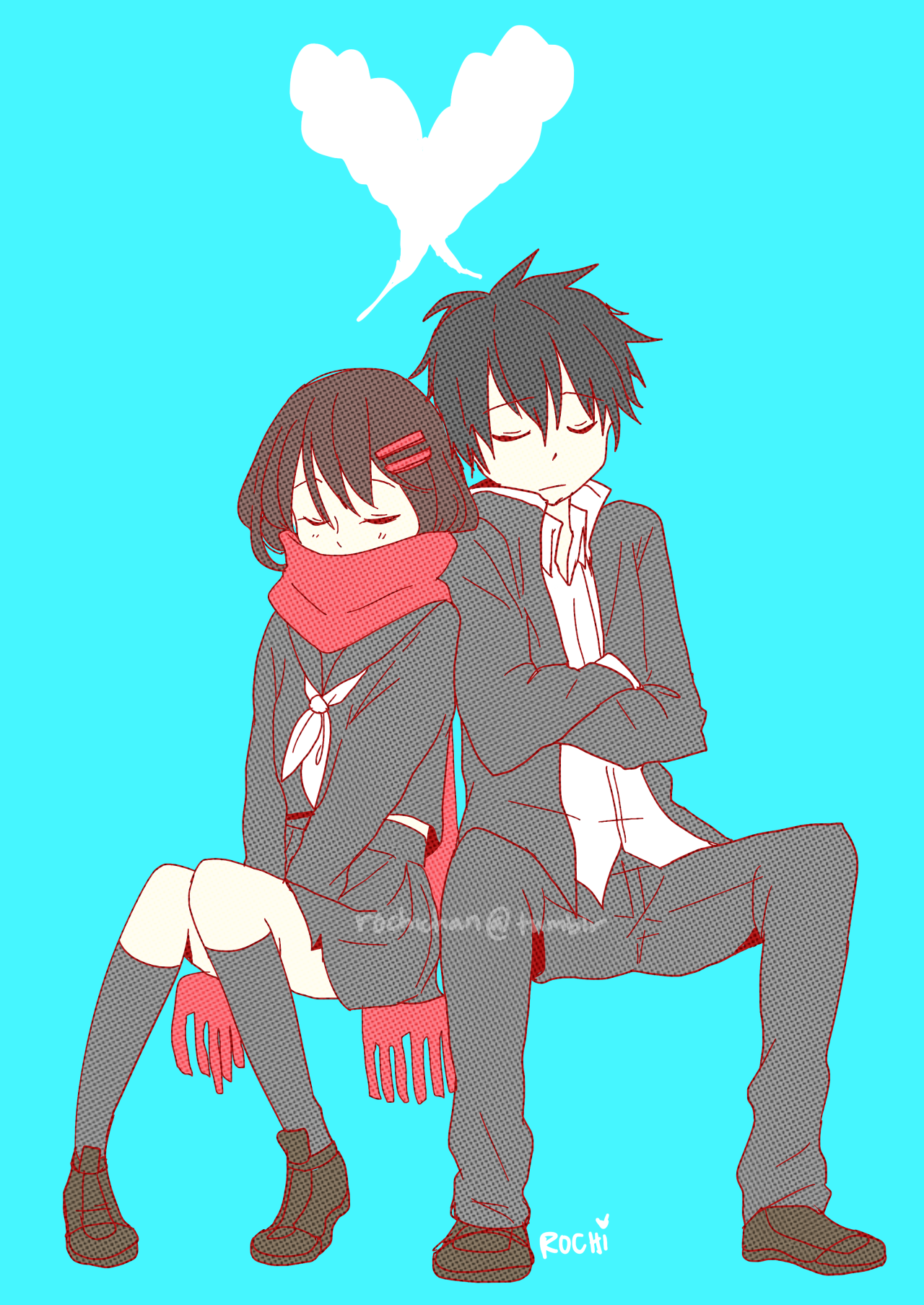 rochichan:  redrew the shinaya doodle cause im having art block ee 