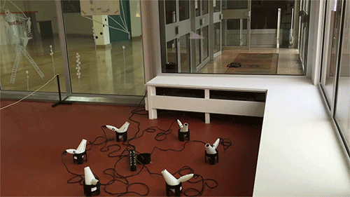 blazepress:  Hair dryers keeping a paper plane in motion… because science.
