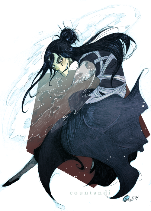 countandi:ART BLOGAlready a fan of armless waterbender? Yes, very much so. c: Forgive the lack of pr