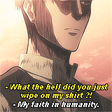 envy-and-pride:  SNK quotes - everyone (wtf) 